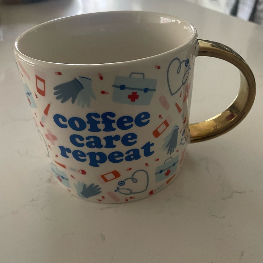 coffe mug Humorous ceramic coffee care repeat drinkware kitchen new